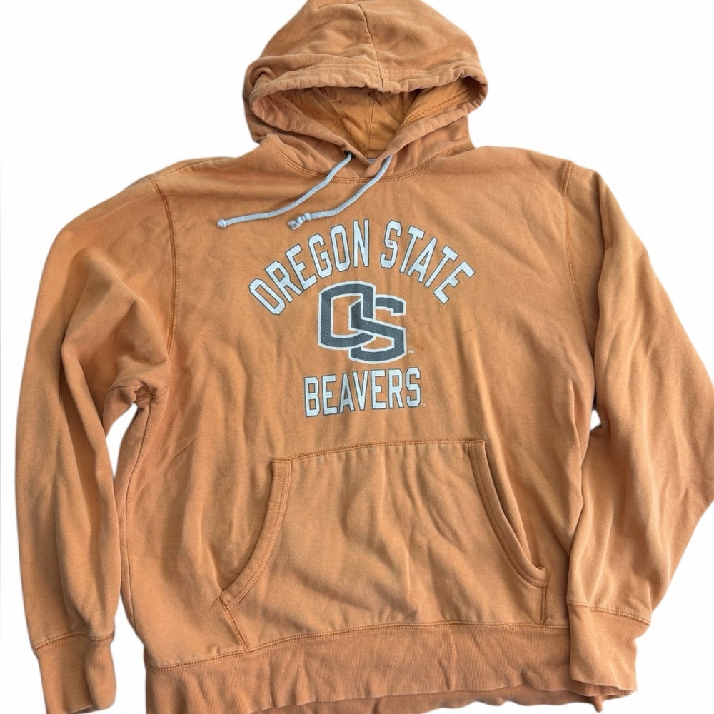 Vintage Oregon State Beavers Orange Hoodie Size 2XL Very Soft